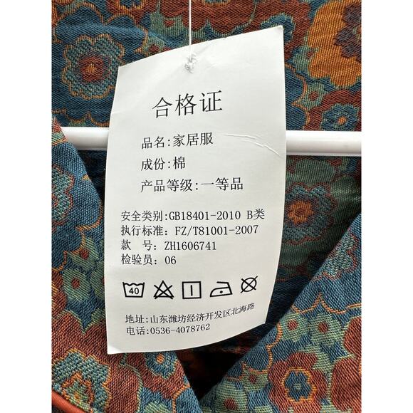 Xindaer Womens Pajama Two Piece Set Size Medium Floral Long Sleeve Button Up NWT - Picture 3 of 16